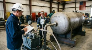 What hydro tests are required ASME pressure vessel hydrostatic testing Red River Wyoming