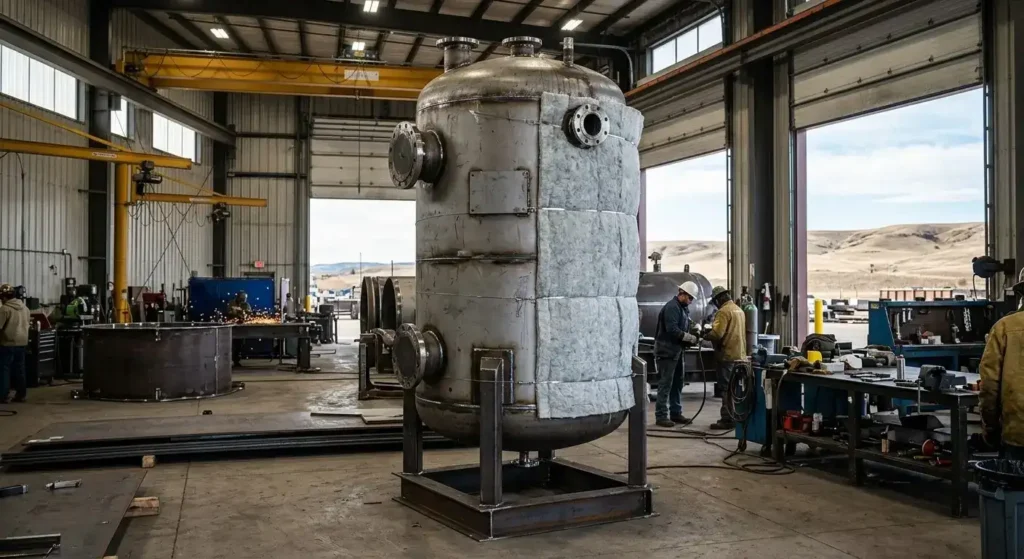 What is a hydronic tank ASME buffer tank fabrication Red River Wyoming