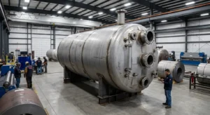 How do equalization tanks balance flow industrial process vessel ASME fabrication Red River Wyoming