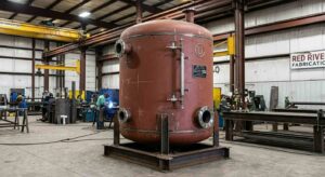 Make-up water tank industrial process ASME fabrication Red River Wyoming