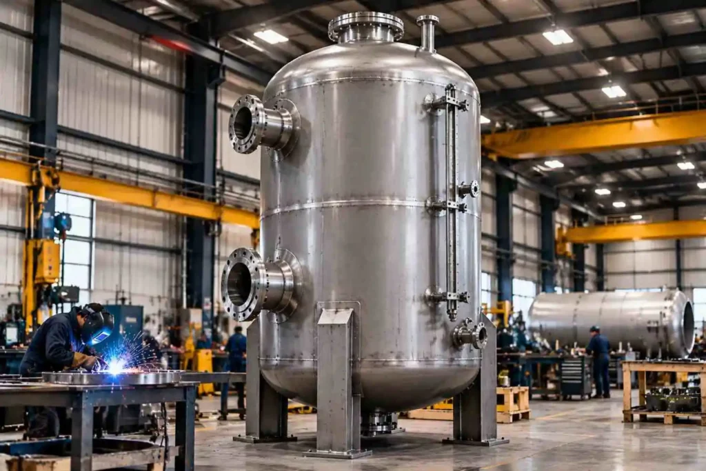 What is an equalization tank industrial process vessel ASME fabrication Red River Wyoming