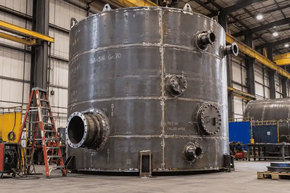 Industrial cooling energy storage TES tank chilled water fabrication Red River Wyoming