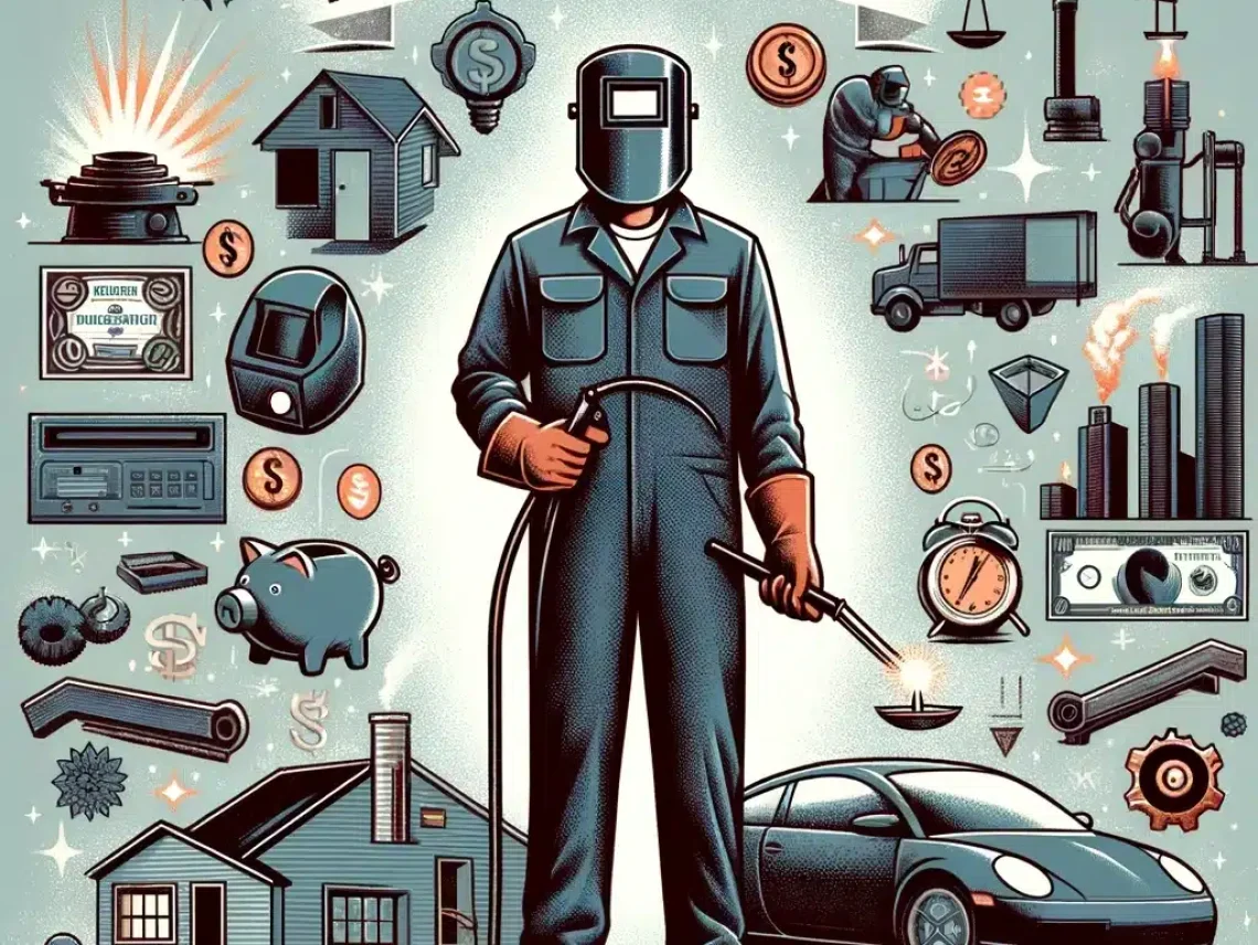 a good living as a welder