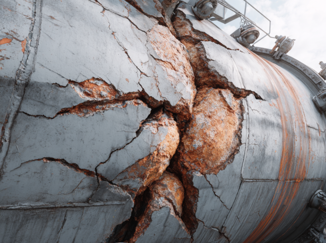 Engineer demonstrating how to perform structural failure analysis