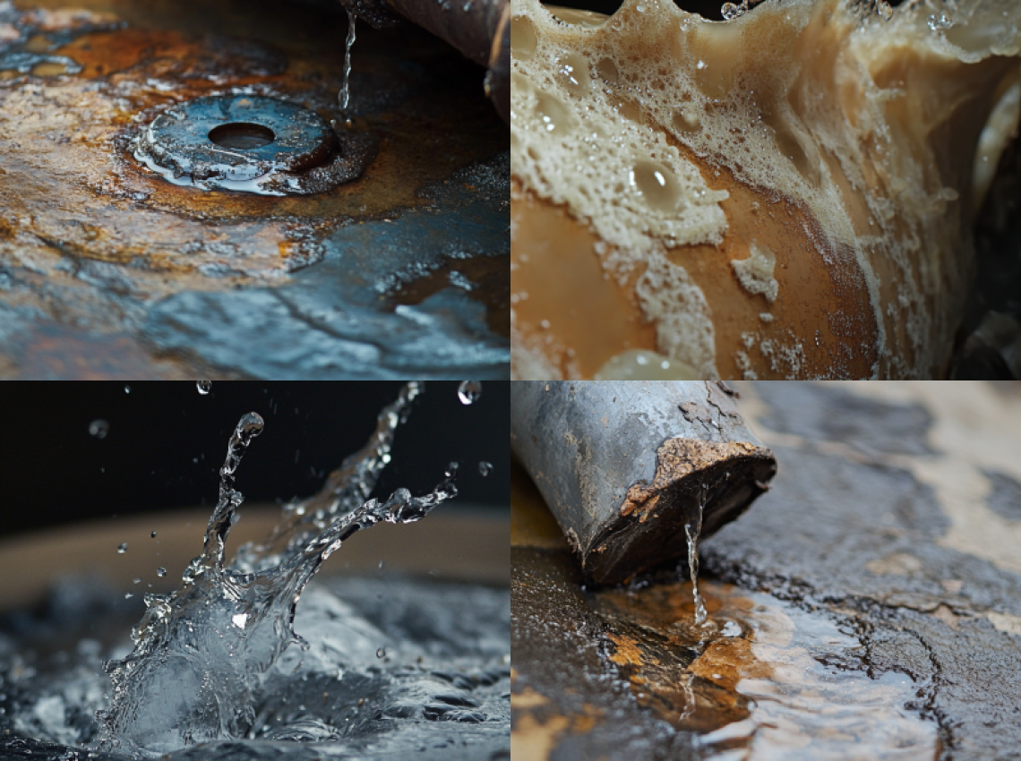 Leaking expansion vessel showing signs of pressure loss