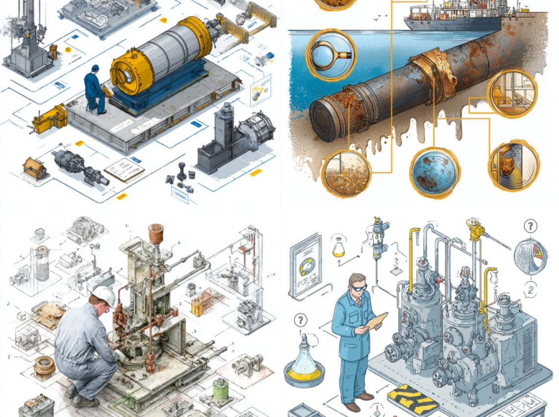 Diagram showing what is corrosion failure analysis in pressure vessels