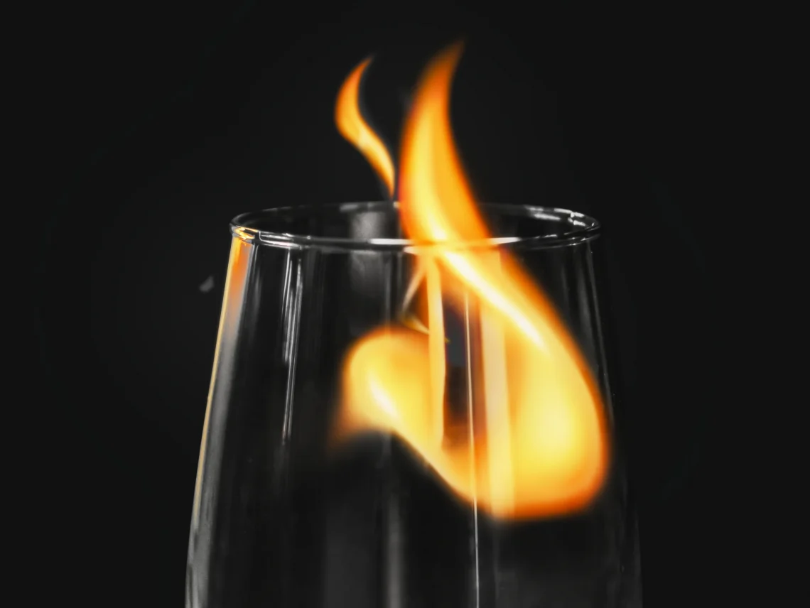 burning acetylene