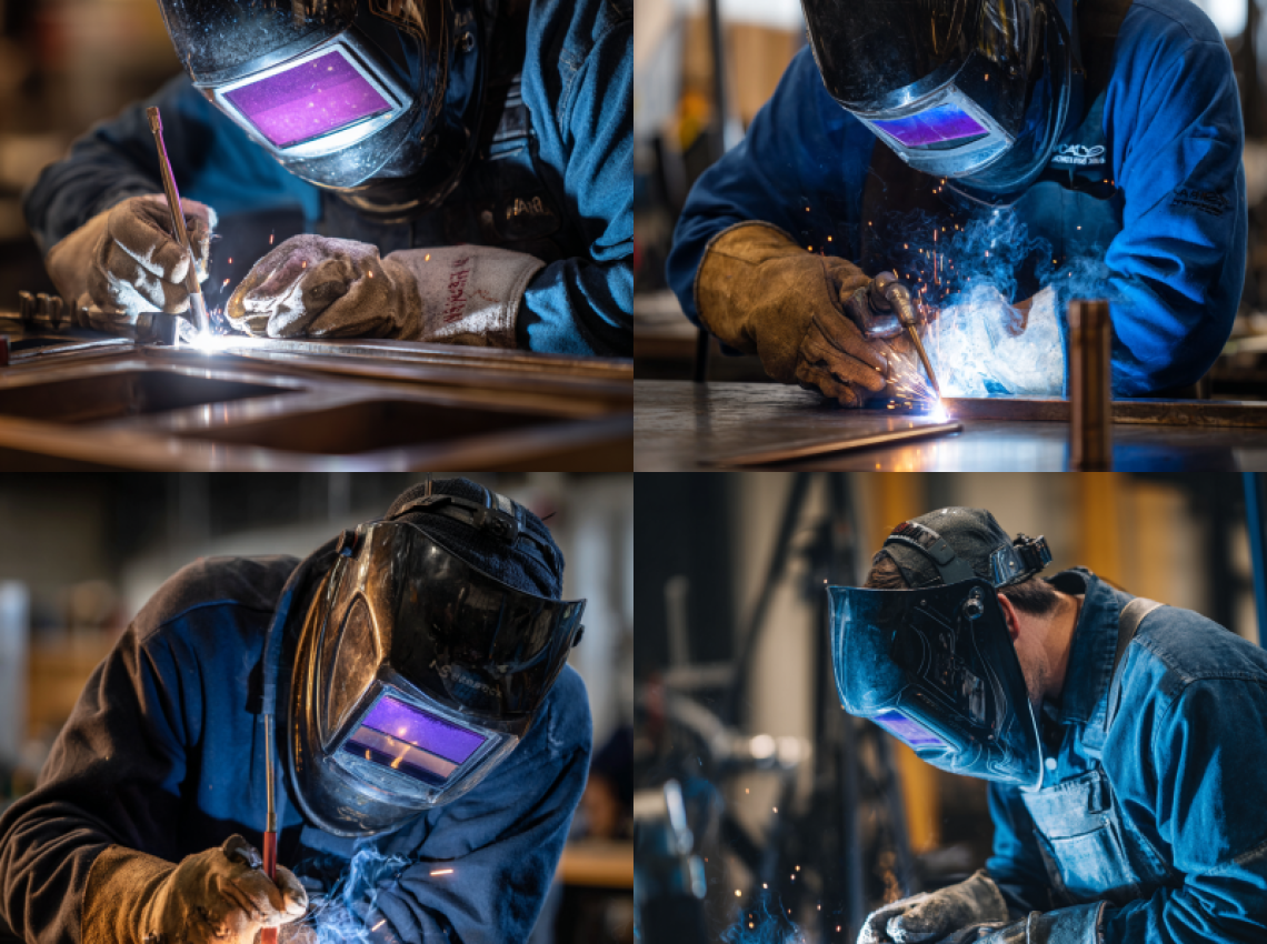 welder practicing skills for how to get TIG welding certification
