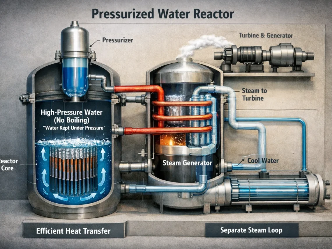 one advantage of a pressurized water reactor