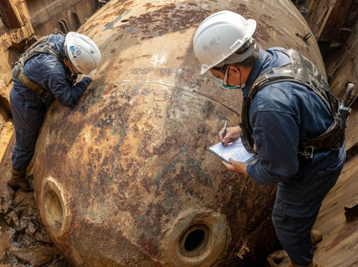 pressure vessel failure analysis inspection process