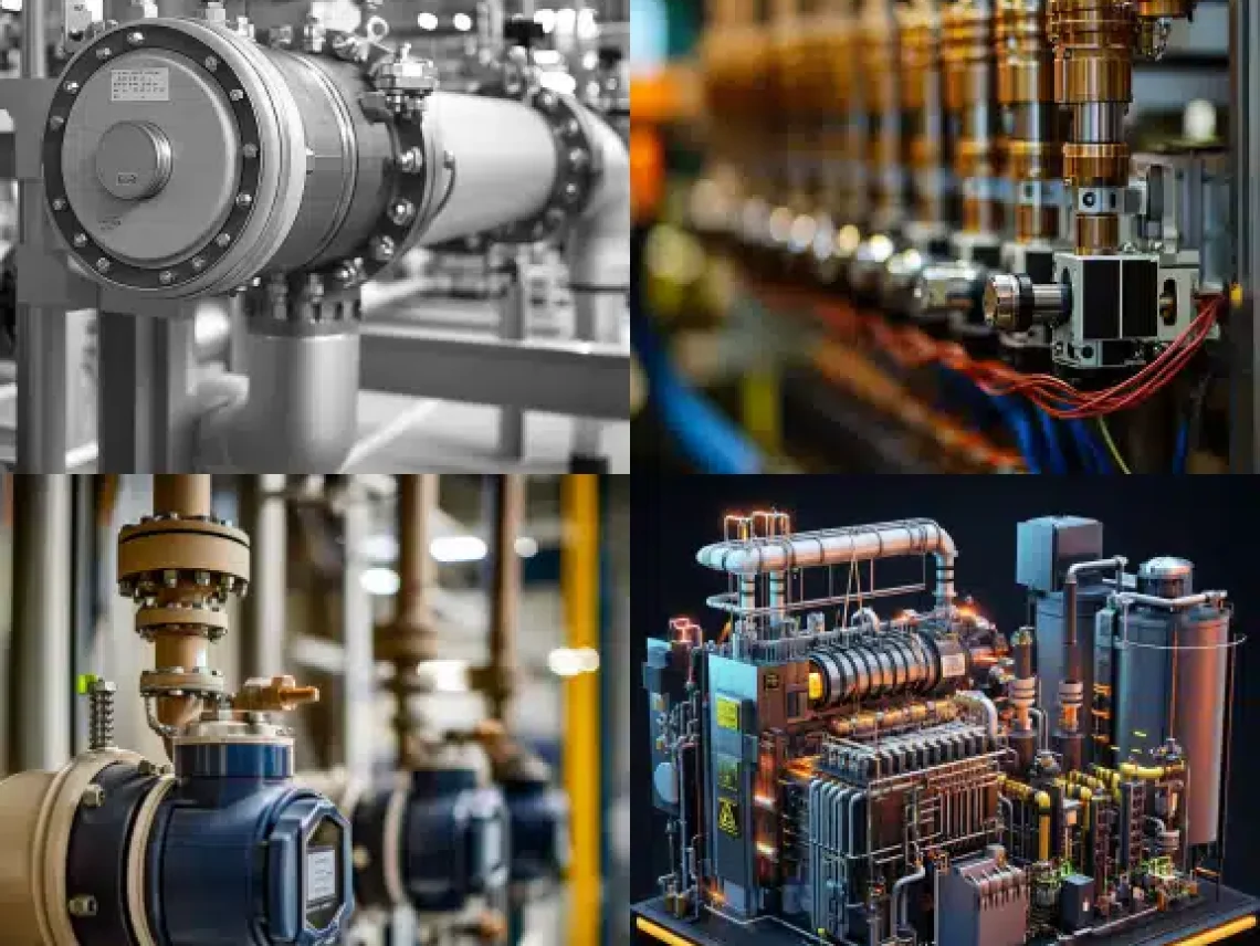 Industrial pictures of 2-phase system